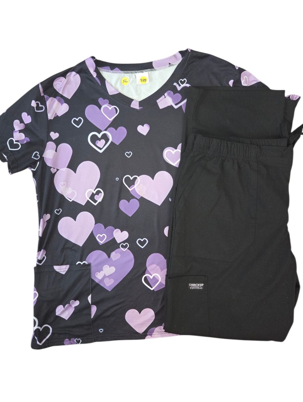Hearts Scrub Set